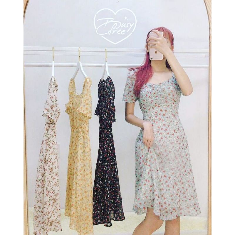 VÁY VOAN HOA CÓ MÚT ĐỆM NGỰC - Ảnh thật | BigBuy360 - bigbuy360.vn