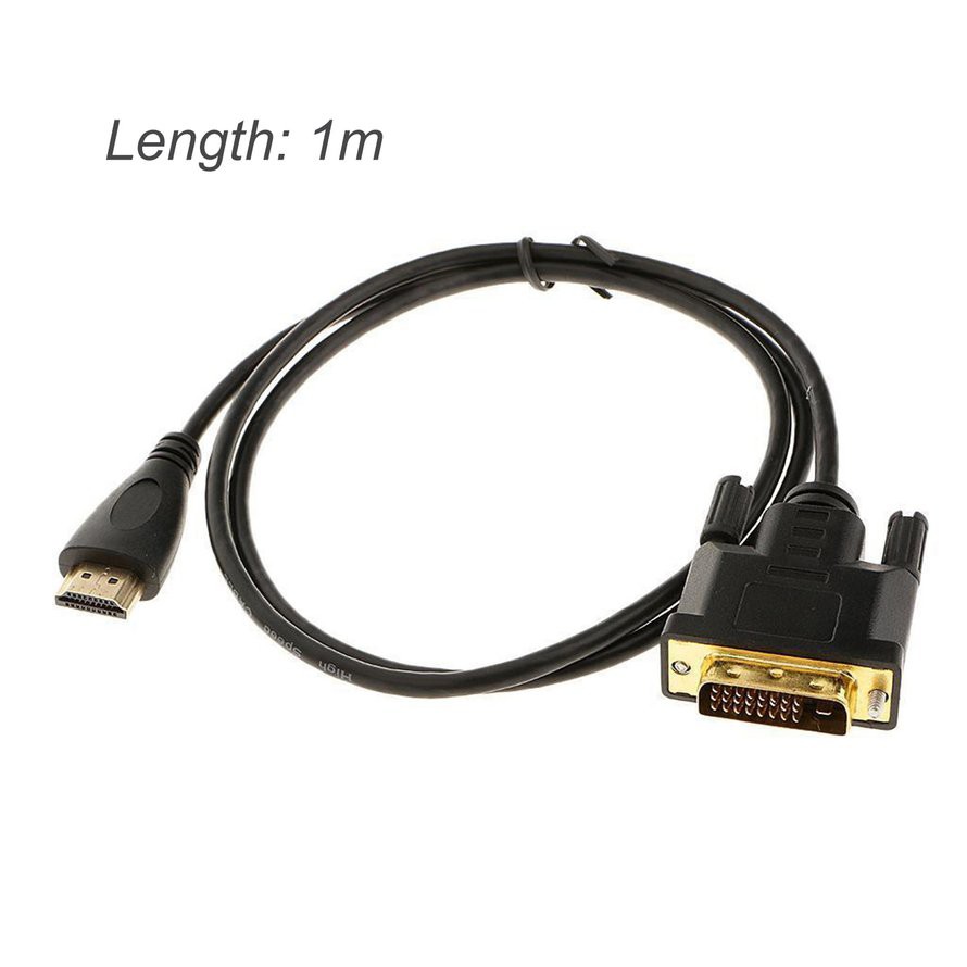 Cáp chuyển đổi phích cắm HDMI sang phích DVI 24 + 1 pin Full HD 1080P siêu mỏng