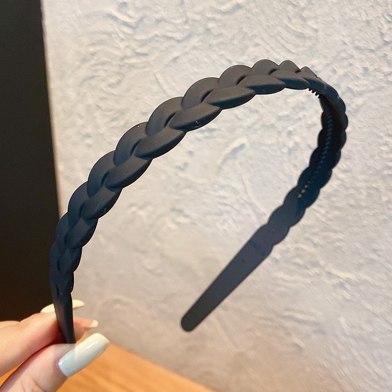 Băng đô màu đen chống trượt phong cách Hàn Quốc thời trang cho nữ