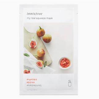 [TẶNG 4 MASK] Combo 6 Mặt Nạ Innisfree Chiết Xuất Vả Tây My Real Squeeze Mask (nấm rơm shop)