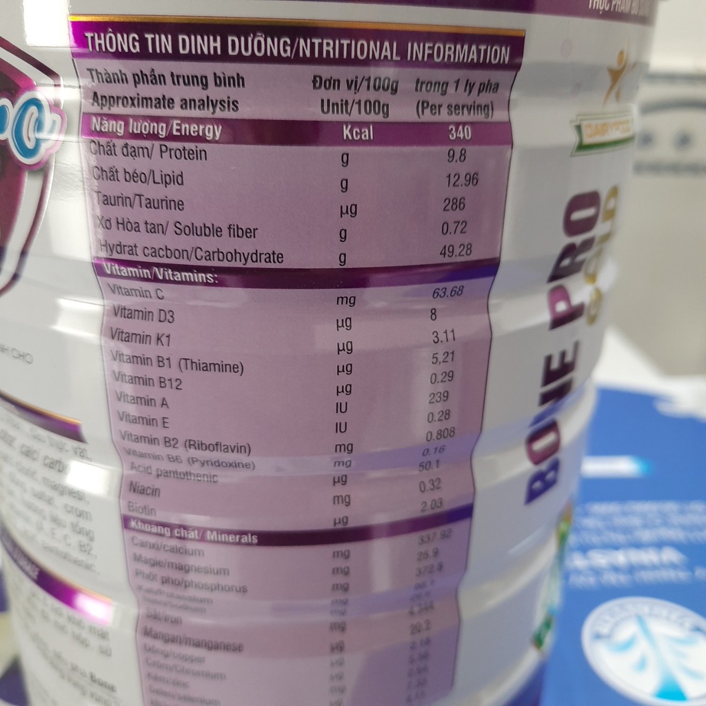 Sữa xương khớp DairyFood Bone Pro 900g