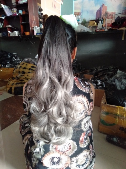 Ngoặm tóc giả omber khói🥰❤️freeship