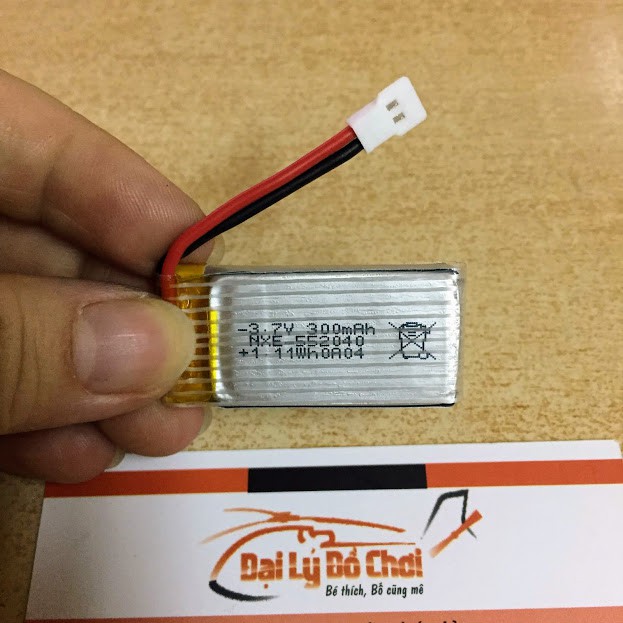 Pin Lipo chính hãng 3.7V dung lượng 300mAh dành cho máy bay V911S