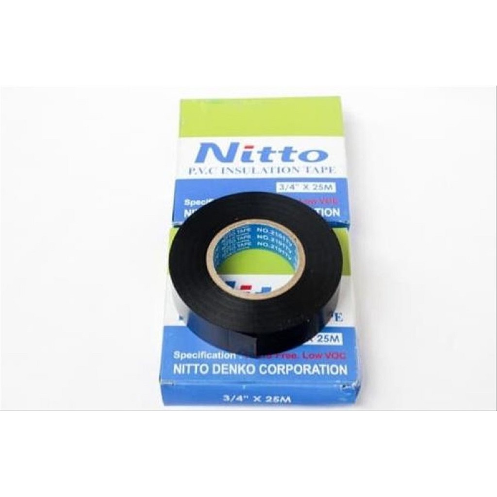 Băng Keo Nitto 3 / 4 "x 25mm Màu Đen Chất Lượng Cao