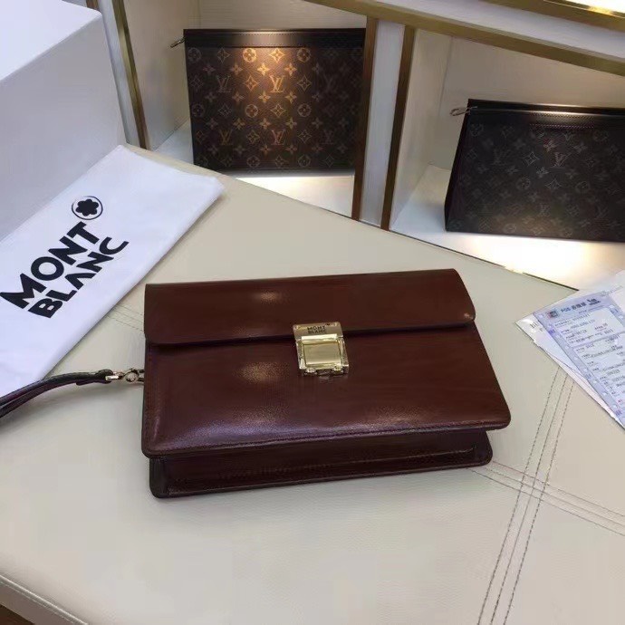 Ví cầm tay nam có khóa số hàng da bò Mill cao cấp màu nâu và đen 6571 bảo hành 24 tháng