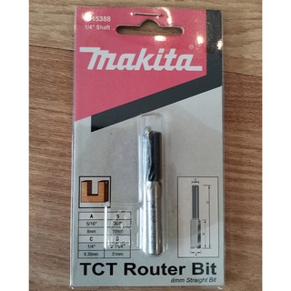 Mũi phay thẳng 8mm cốt 6.35mm makita d-15388