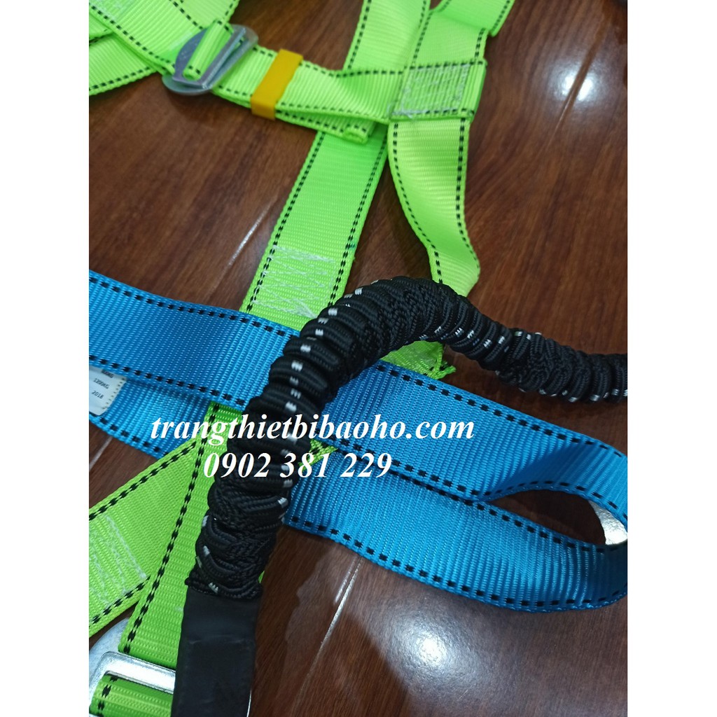 Dây an toàn toàn thân Polyester lụa 1 móc nhôm dây thun đàn hồi chống sốc Hàn Quốc