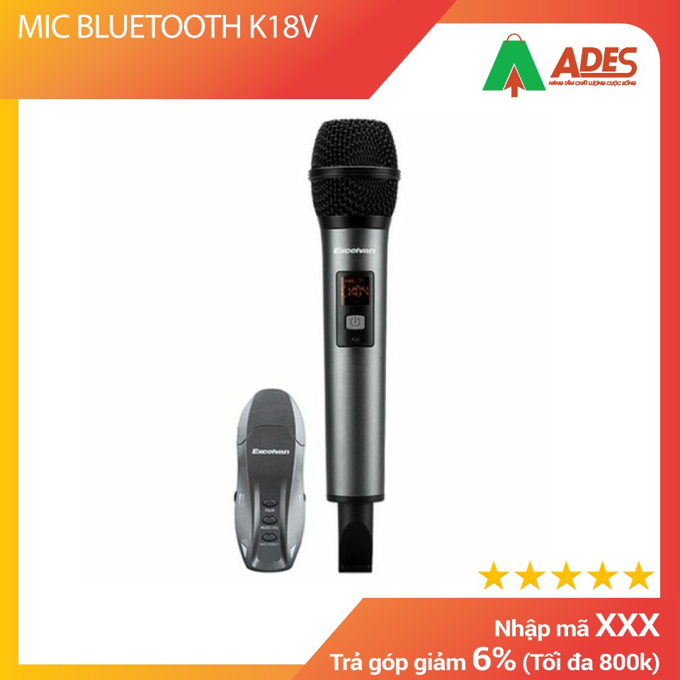 MIC BLUETOOTH K18V | BẢO HÀNH CHÍNH HÃNG - CHẤT LƯỢNG TUYỆT ĐỐI