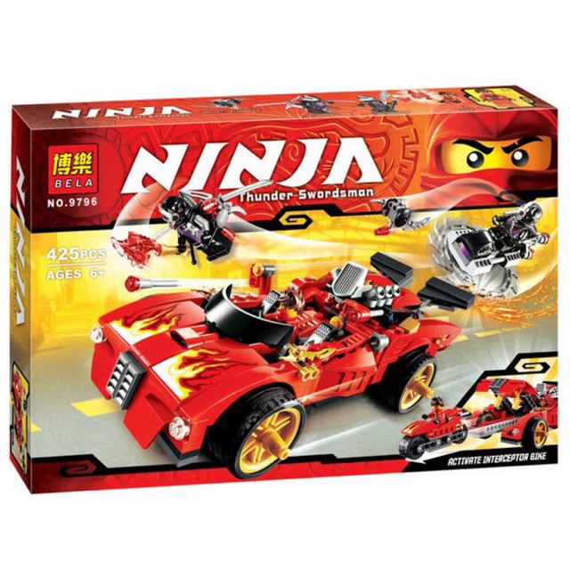 Lắp ráp xếp hình ninja 9796- Xe hơi chiến đấu của Kai