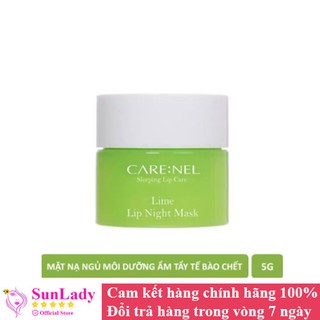 Mặt Nạ Ngủ Môi Dưỡng Ẩm, Tẩy Tế Bào Chết Môi Hương Chanh Care:nel Lime Lip Night Mask 5g