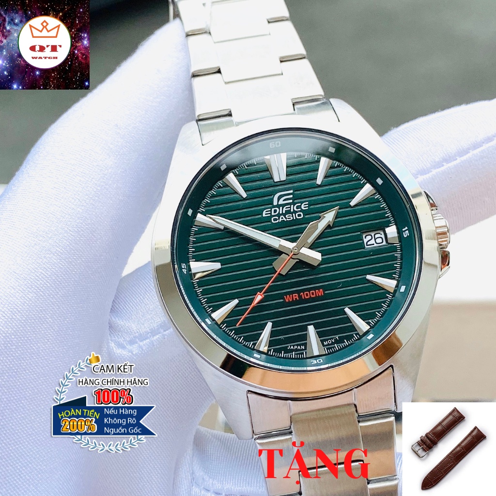 Đồng Hồ Nam CASIO Edifice EFV-140D-3AVUDF Chính Hãng Tặng Dây Da Cao Cấp