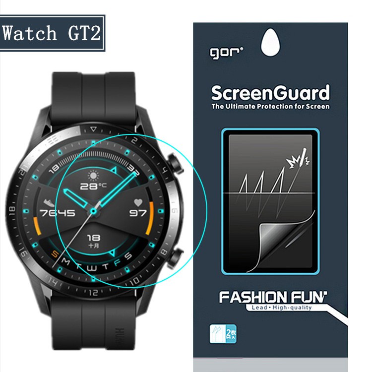 Miếng dán dẻo đồng hồ thông minh Huawei Watch GT2e 46mm / Huawei GT2 chính hãng Gor mỏng và trong suốt dán như không dán