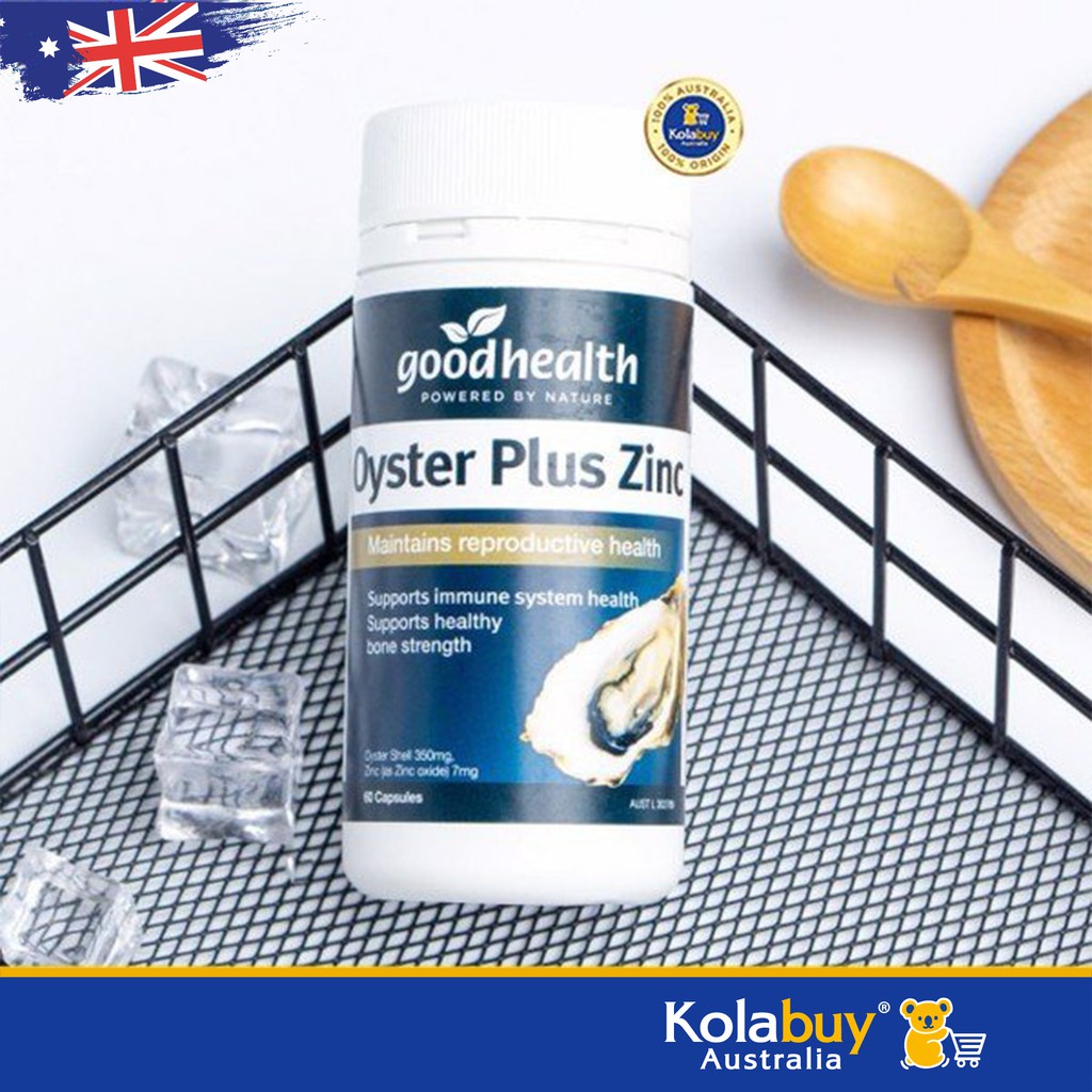 [Mã 66FMCGSALE hoàn 8% xu đơn 500K] Viên uống Tinh chất hàu biển Úc Goodhealth Oyster Plus Zinc 60 viên | BigBuy360 - bigbuy360.vn