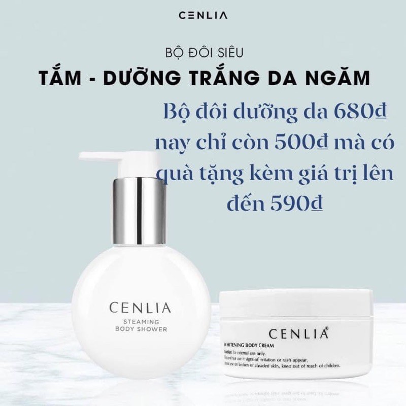 Ủ trắng Body tinh thể nước Cenlia