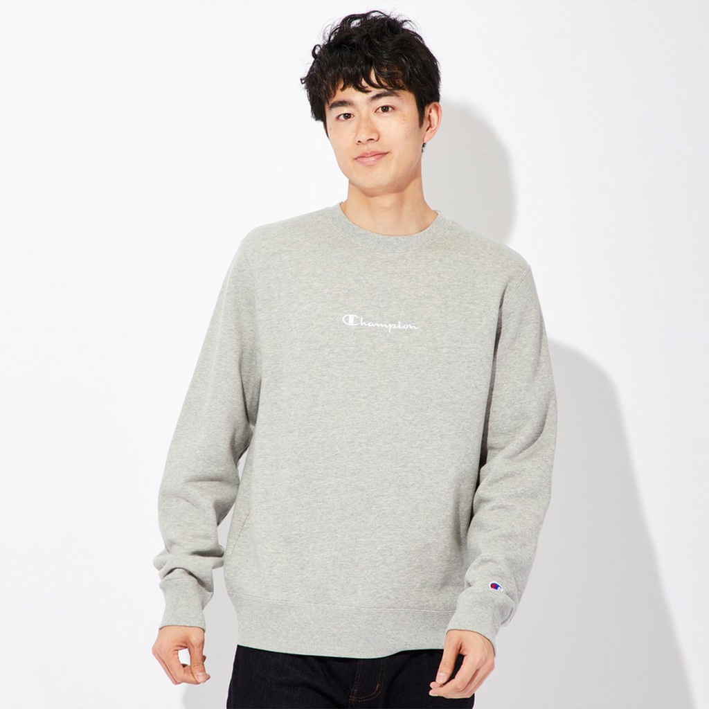 Áo Sweater Cổ Tròn Thêu Chữ Champion Độc Đáo