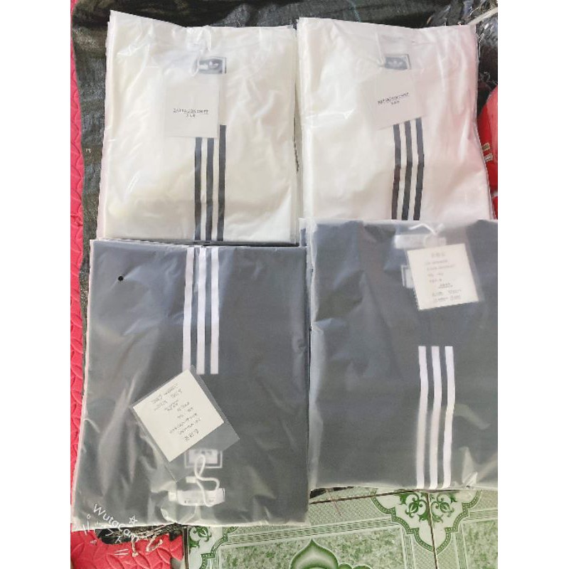 Áo Thun Nam 100% cotton Cao cấp , Áo phông Thấm Hút Mồ Hôi Co Giãn 4 Chiều, in kẻ soọc Adidas