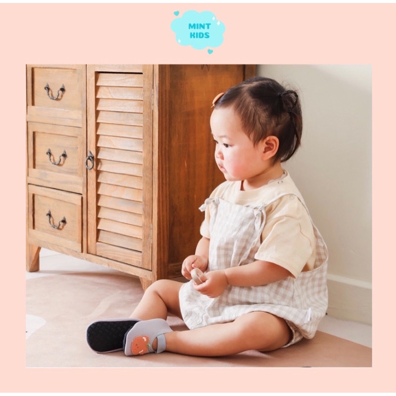 Giày Vải Tập Đi Chống Trơn Trượt Hình Gấu Cho Bé Dưới 2 Tuổi TH-01