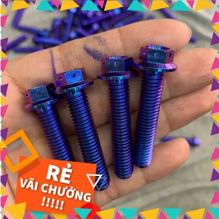 Ốc titan gr5 8ly40 đầu Probolt gắn chảng ba, bàn thờ xe Satria, Sonic, Raider, MSX