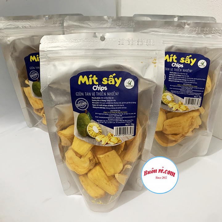 Mít sấy Chips 70g giòn rụm, thơm ngon nguyên miếng - Mít sấy nguyên cánh ăn vặt 01263