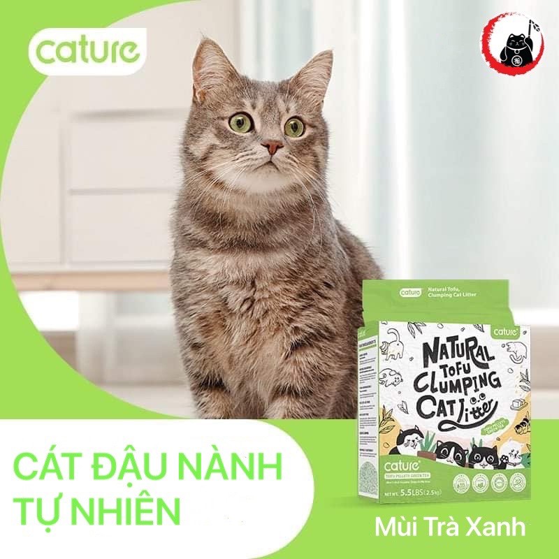 Cát vệ sinh đậu nành (tofu) CATURE túi 6 lít