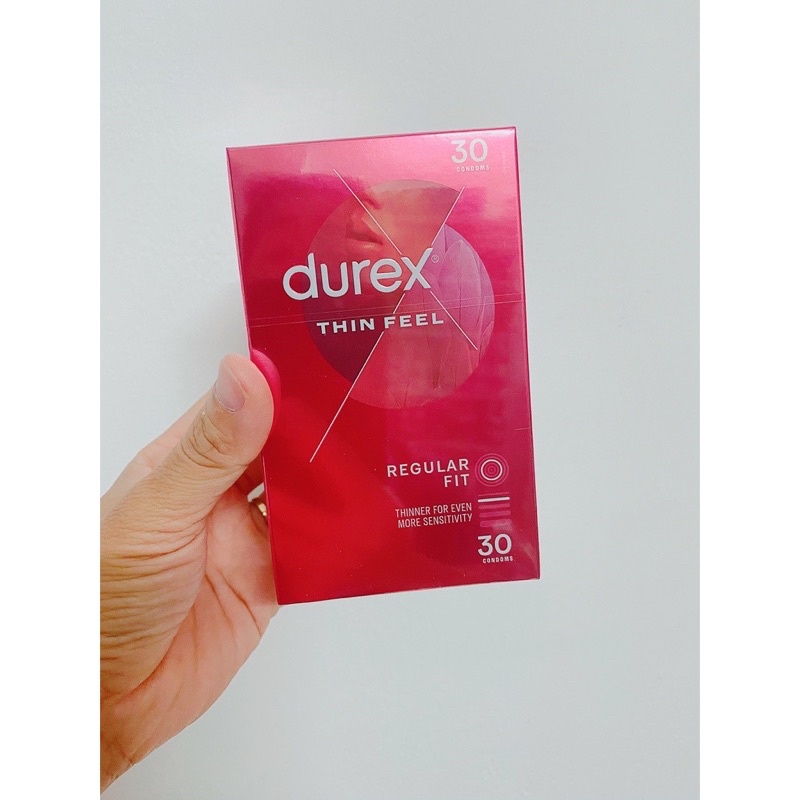 Bao cao su Durex Regular fit siêu mỏng nội địa Úc hộp 30 chiếc