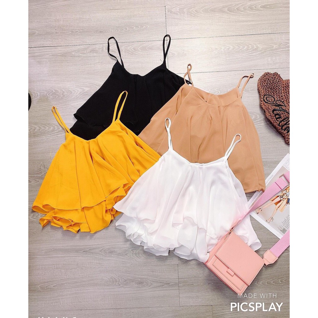 [Mã FAMAYWA giảm 10K đơn 50K] Áo hai dây bèo tầng siêu dễ thương | BigBuy360 - bigbuy360.vn