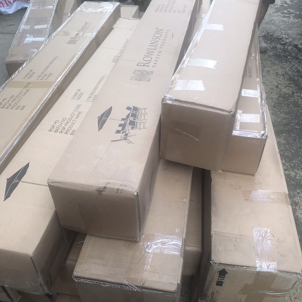 Dù gỗ sân vườn xuất Âu, ô che nắng mưa tán dù 250-350cm nhiều màu.