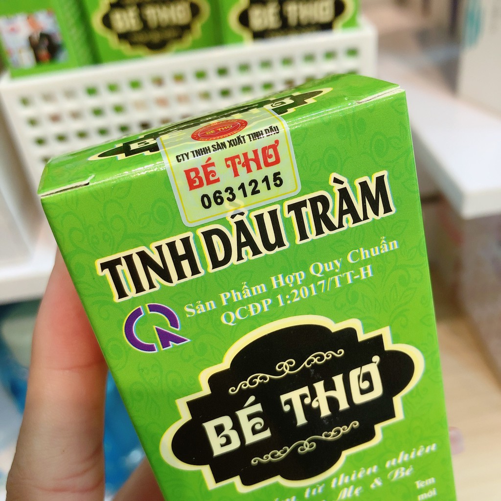 Dầu Tràm bé Thơ (có tem chống giả của Công ty TNHH MTV Sản xuất Tinh dầu Bé Thơ) 50ml