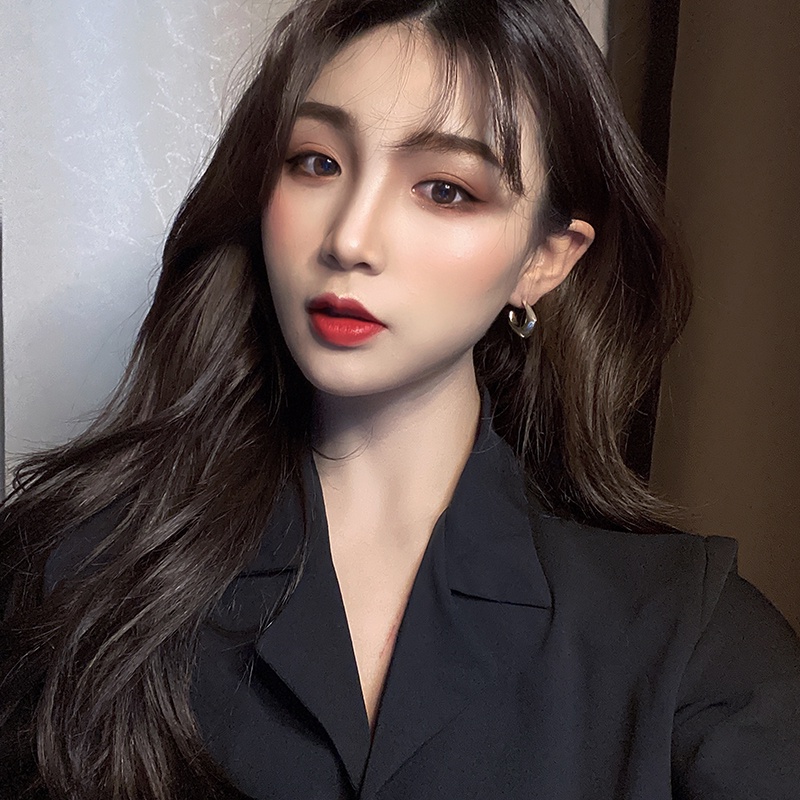 Đôi Khuyên Tai Hình Chữ C Phong Cách Hàn Quốc Thời Trang Cho Nữ