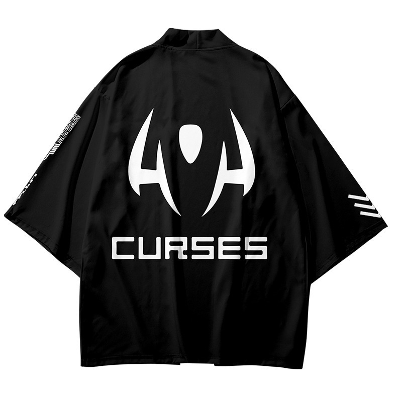 Áo Khoác Kimono Tay Dài Dáng Rộng In Hình Anime Độc Đáo Thời Trang Unisex