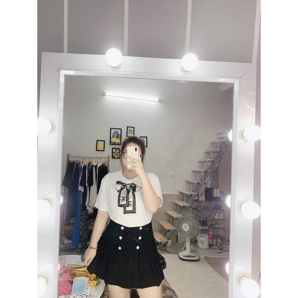 Chân váy BIGSIZE Xếp li có quần trong (60-90kg) MS84