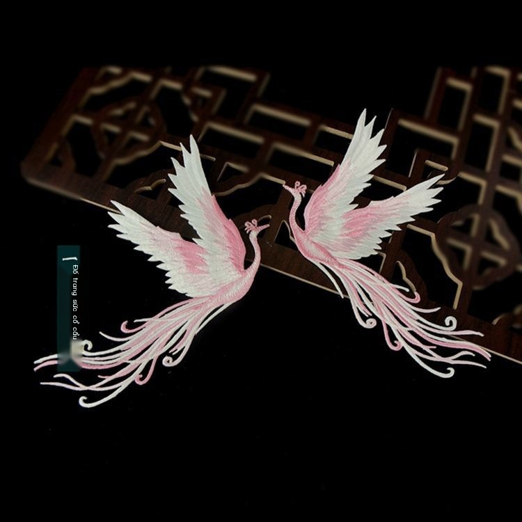 [Aishang Trang Sức Đẹp] Kẹp Tóc Hình Chim Phượng Hoàng Siêu Cổ Tích {Phoenix.}Phụ Kiện Kẹp Tóc Hán Phục Cổ Điển Thêu Họa Tiết Hoa Và Chim Hạc Độc Đáo