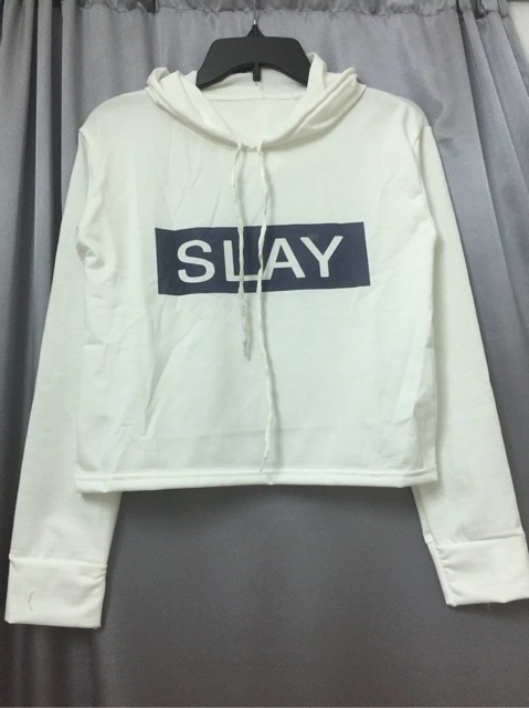[Ảnh thật] Hoodie croptop (38-52kg). áo croptop hoodie. slay