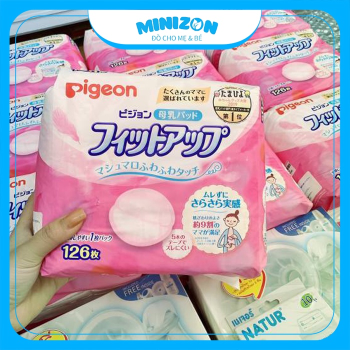 Miếng Lót Thấm Sữa Pigeon Nhật Gói 126 Miếng Mẫu Mới Giá Tốt Nhất | Minizon Kids