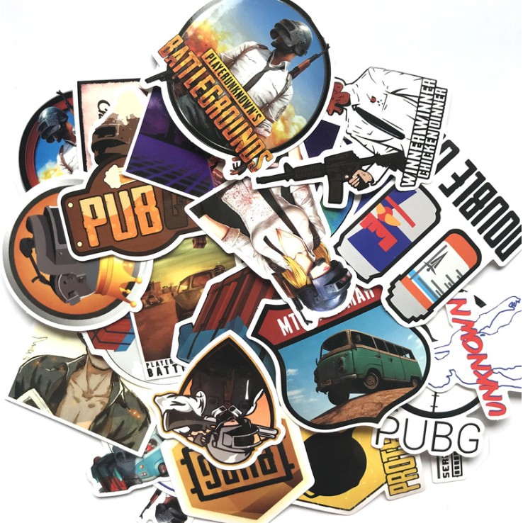 Sticker Giá Rẻ  Bán nguyên set sticker set 29 miếng PUBG