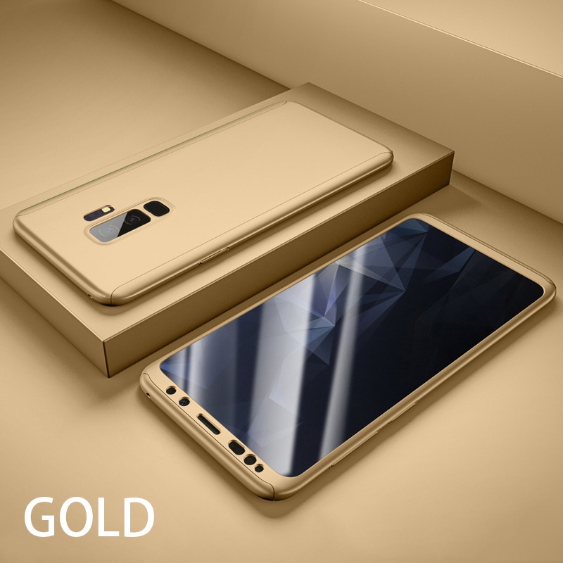 Ốp Lưng 360 Độ Bảo Vệ Toàn Diện Có Mặt Kính Cho Samsung S6 S7 Edge Plus
