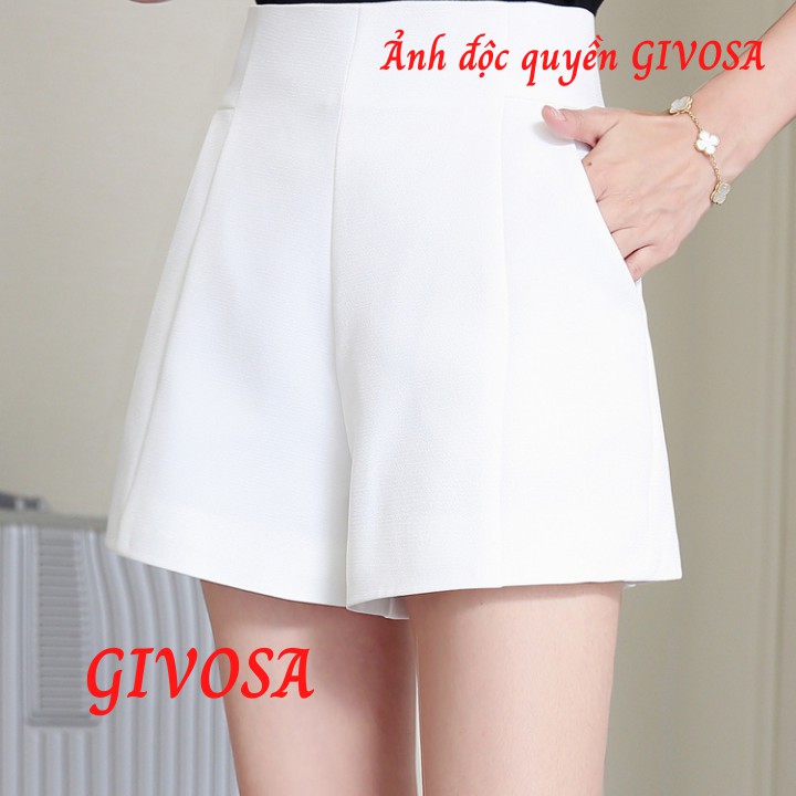 [Mã FAMAYWA giảm 10K đơn 50K] Quần Đùi Nữ Chất Vải Mềm Thiết Kế Khóa Sau Mẫu Mới -GN112 | BigBuy360 - bigbuy360.vn