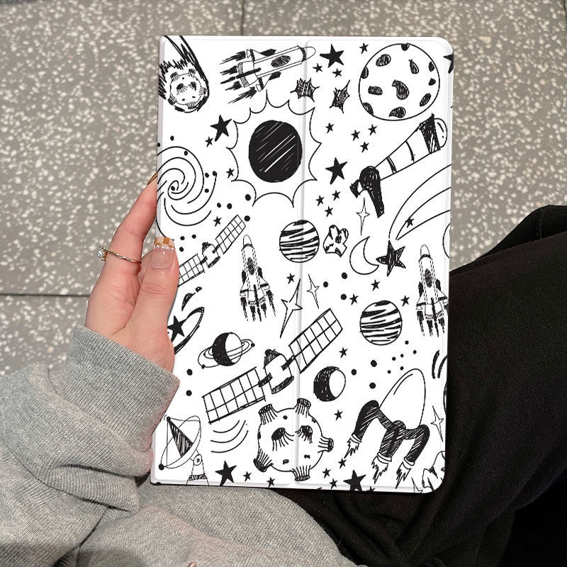 Bao Da Máy Tính Bảng In Họa Tiết Sáng Tạo Chống Rơi Vỡ Cho ipad pro mini6 / 5 8.3 inch air2 / 3 iPad2 / 3 / 4 Ốp