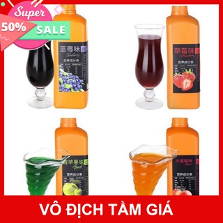 [CHÍNH HÃNG] Siro Boduo ( Syrup Boduo)  các hương Đào/Dâu/Việt Quất - Pha chế trà sữa - trà chanh - trà hoa quả Can 2L