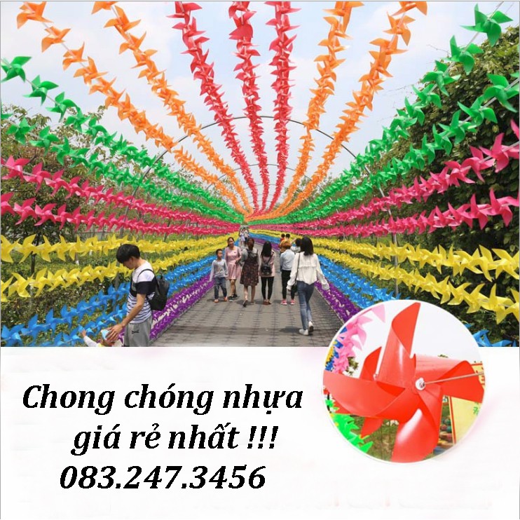 100 chong chóng nhựa rẻ size 20cm kèm phụ kiện giá rẻ !!!