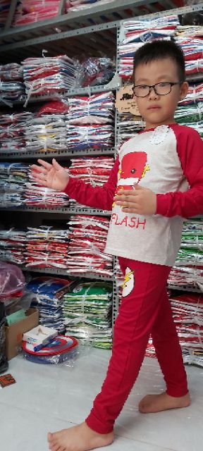 Bộ Flash dài tay Hình ChiBi ngộ nghĩnh dễ thương cho bé