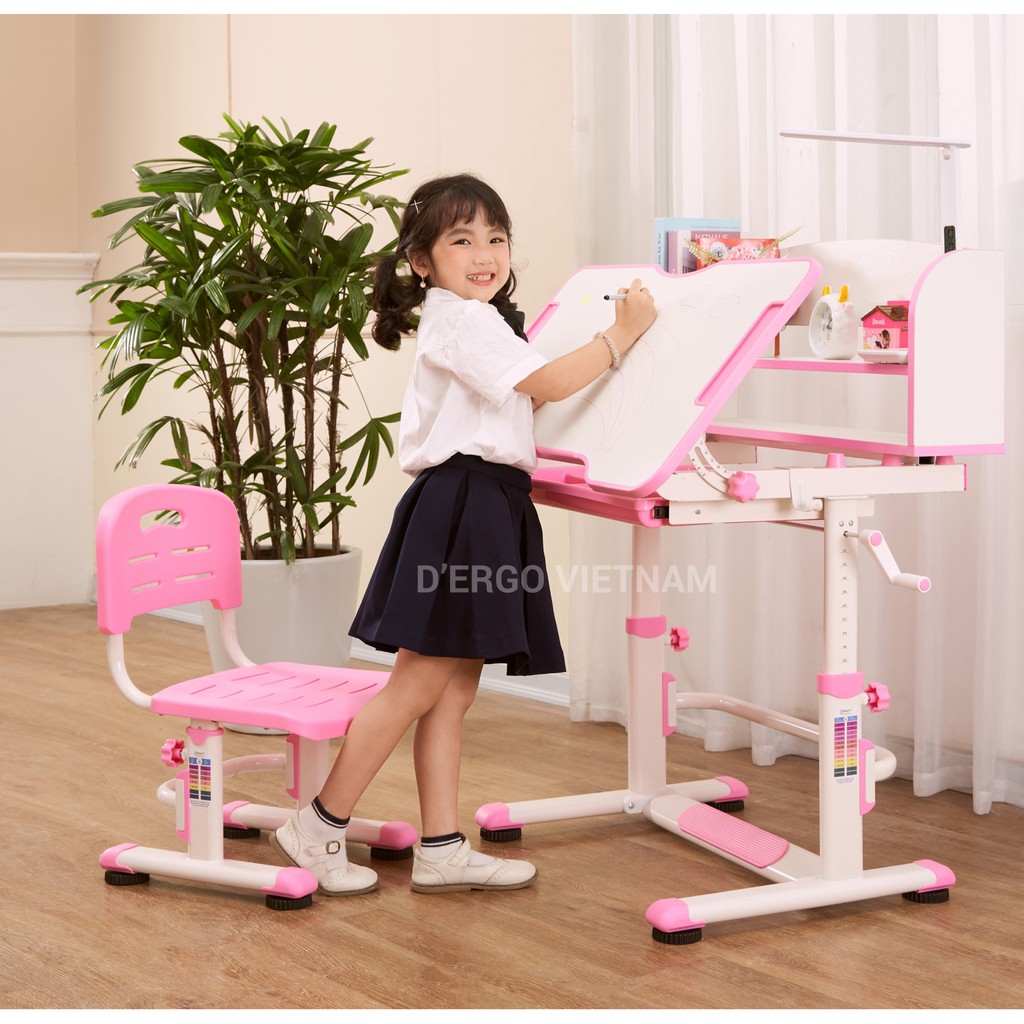 {Chính hãng D'Ergo} Bộ bàn ghế học chống gù, chống cận iSmart D8-Pro - Phiên bản 2021 | BigBuy360 - bigbuy360.vn