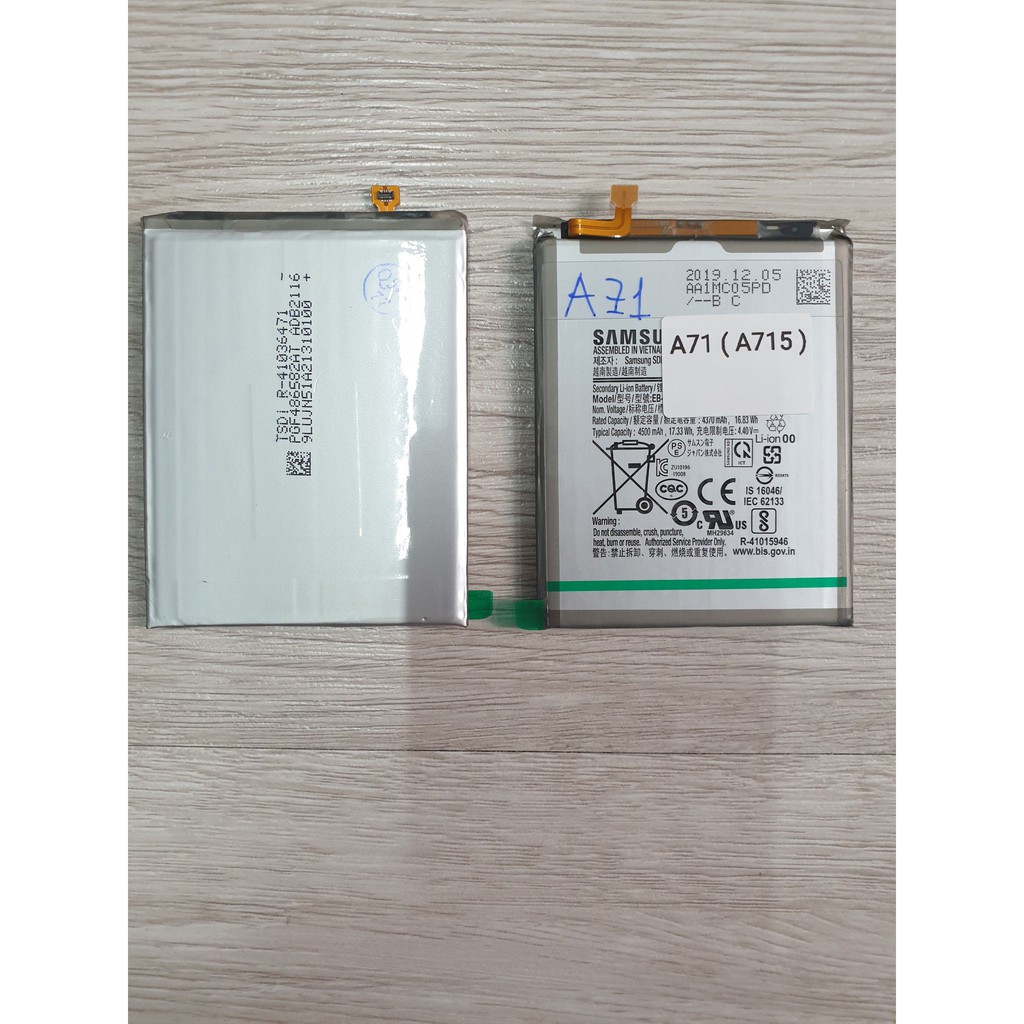 Pin zin bóc máy samsung A71/A715/Bin zin máy  A71/A715/battery
