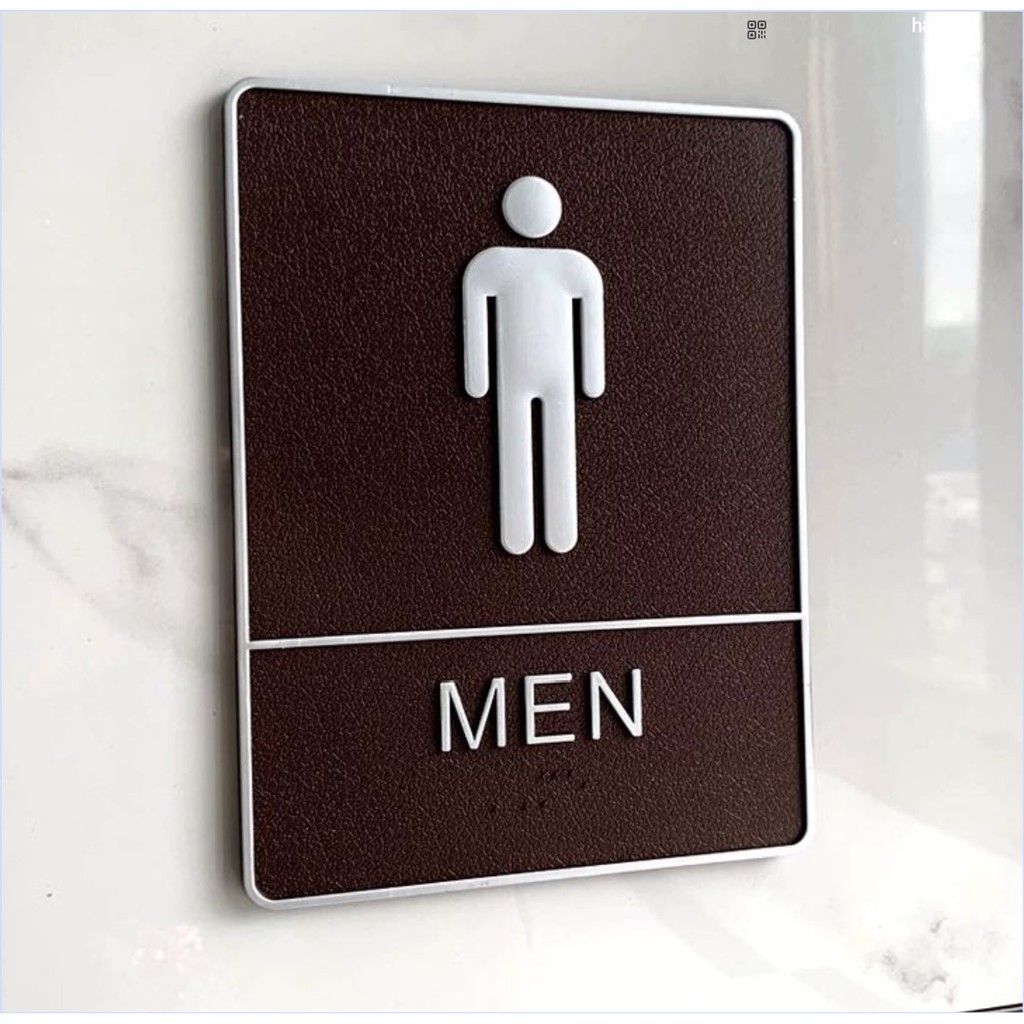 Bảng ghi chú nhà vệ sinh nam nữ bộ 2 cái | BigBuy360 - bigbuy360.vn