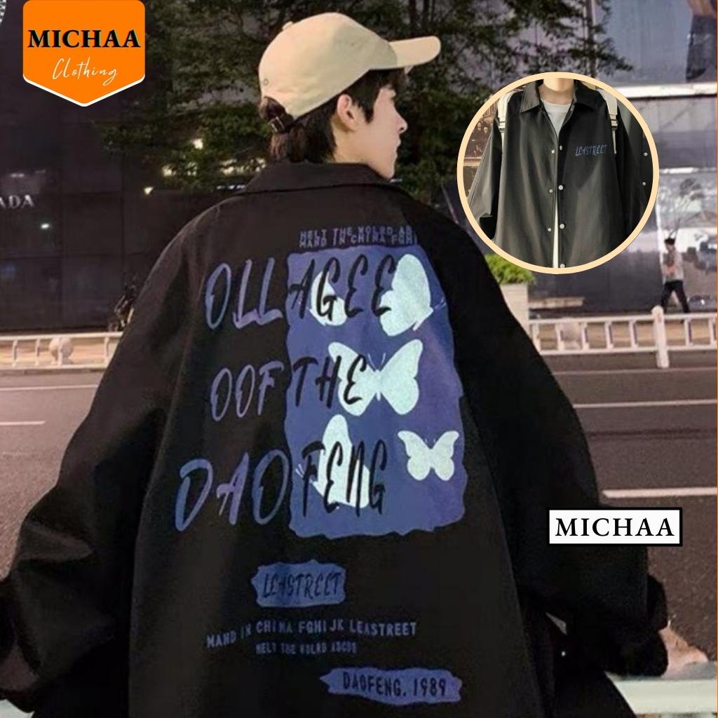 Áo Khoác Bomber Dù LEASTREET Nam Nữ Ulzzang Unisex Form Rộng Jacket - MICHAA