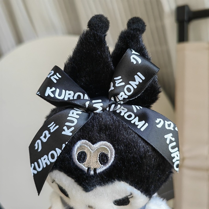 Móc Khóa Búp Bê Nhồi Bông Kuromi Màu Đen Dễ Thương