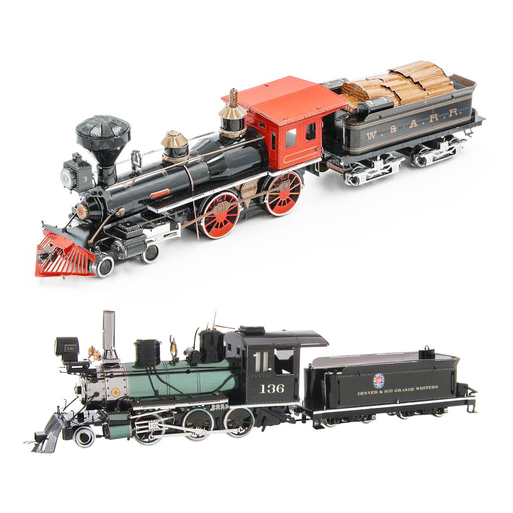 Mô Hình Lắp Ghép 3D Kim Loại bộ sưu tập tàu hỏa màu