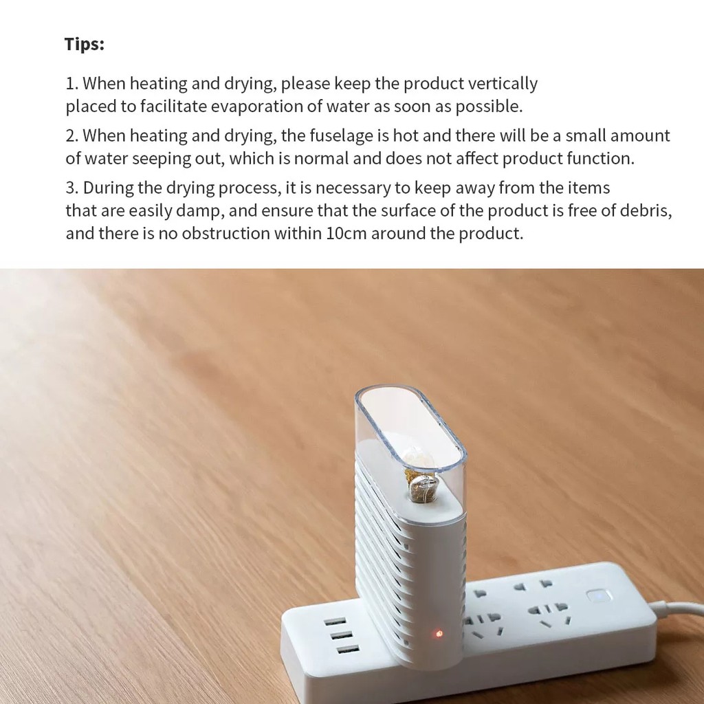Xiaomi Youpin Máy Hút Ẩm   Sothing Giúp Lọc Không Khí Có Thể Sạc Lại Và Tái Sử Dụng 150ml Tiện Dụng