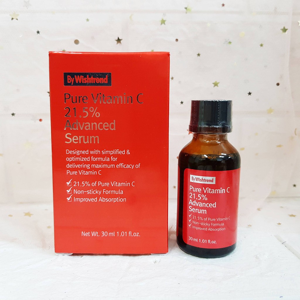 Tinh Chất Vitamin C giảm thâm sáng da By Wishtrend Pure Vitamin C 21.5 Advanced Serum - Serum vitamin C