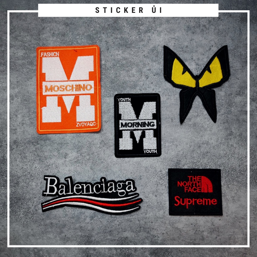Sticker ủi quần áo cao cấp CÓ SẴN KEO ỦI,sticker dán quần áo dùng làm miếng dán vá Quần Áo,vá áo phao,trang trí quần áo
